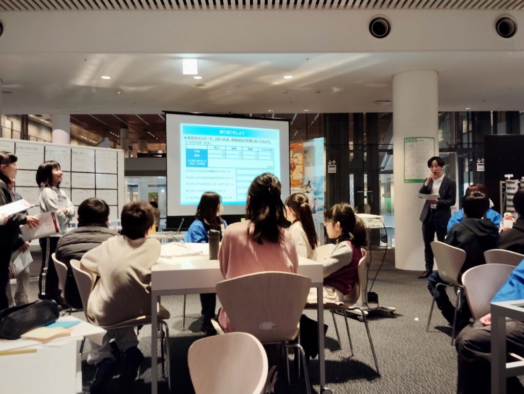 子供起業体験ワークショップ閉会の様子